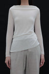 SWAYING 25 Early Spring Water-soluble Wool Fake Two-piece Sweater Series SW-SW25PS1T06-BAI White SW-SW25PS1T06